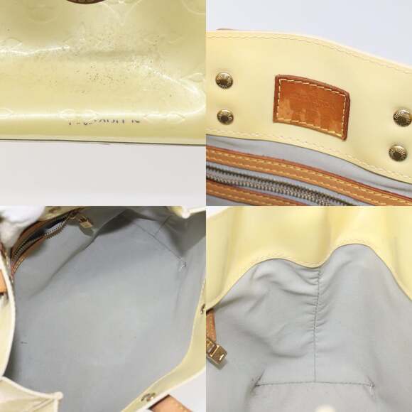 LOUIS VUITTON Monogram Vernis Reade PM Hand Bag Perle M91336 - Picture 11 of 12